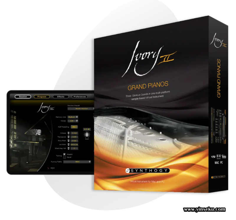 Synthogy Ivory II Grand Pianos RETAiL [WiN]象牙三角钢琴音色库